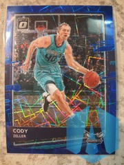 2020-21 Panini Donruss Optic Blue Velocity Prizm Cody Zeller #26 Charlotte Hornets